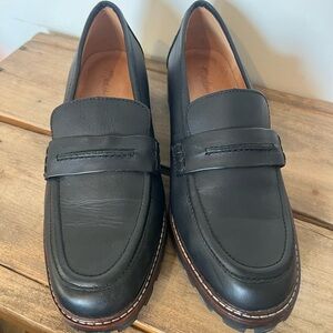 Madewell Corinne lugsole loafers shoes in black - women’s size 7